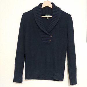 Lauren Ralph Lauren knit navy sweater M